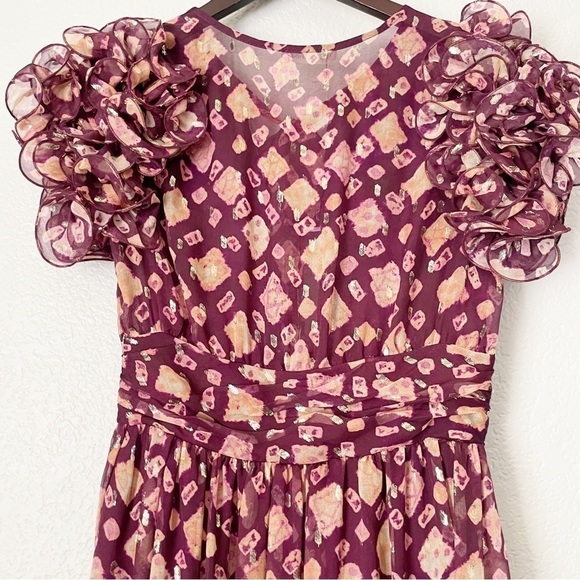 Nwt ULLA JOHNSON Umbra Dress in Bordeaux 2 - Picture 11 of 15